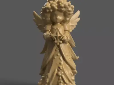 angel for christmas decoration 007 3D print model
