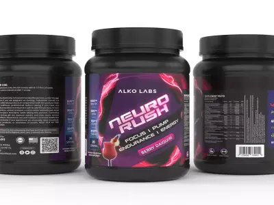 Protein Powder 3D model 33
