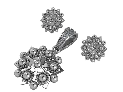 LOVE DESIGN GOLDEN LOCKET SET 3D PRINTABLE MODEL  3D print model