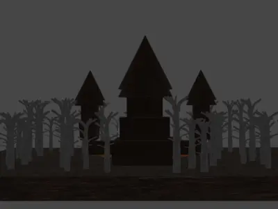 Casa de Halloween  3D model