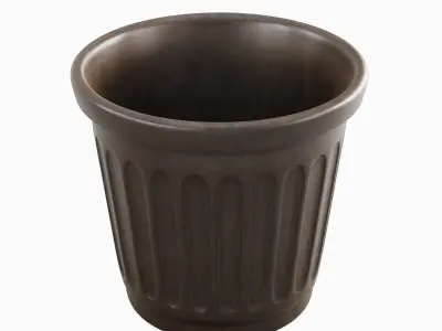 Plastic Flowerpot 01 3D model
