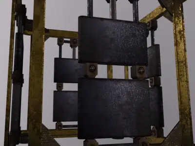 Crate Sheel Low-poly 3D model