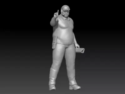 nfl coach man 4 3D print model