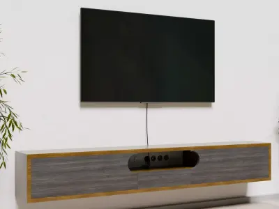 Floating Tv stand 70inches M8 3D model