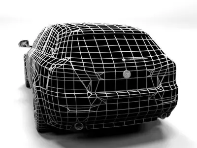 ALFA ROMEO 159 ESTATE LOWPOLY  Low-poly 3D model