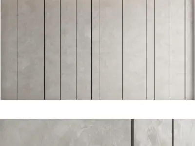 Decorative wall panel set 36 3D model