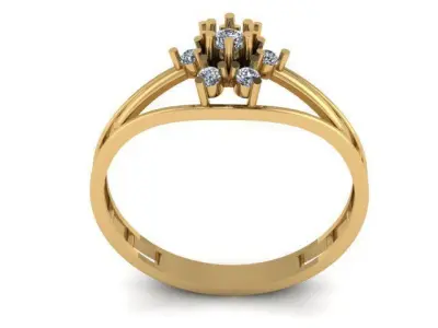 fancy ring for daimonds 3D print model