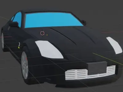 Low Poly Car sports 3D model