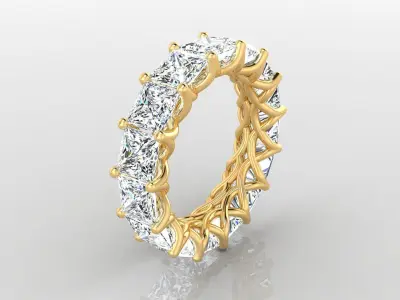 Ring M19 The luxury female ring with gems wedding 3D print model