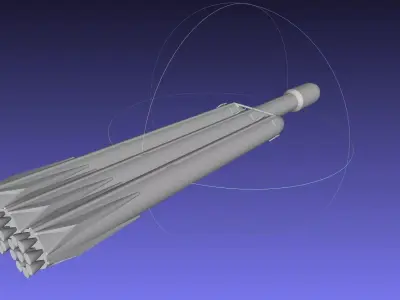 Space-X Falcon Heavy Aerodynamics Model 3D print model