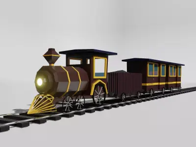 Train Free 3D model