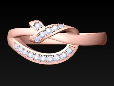 Diamond Ring - Womens Rings - N115249 3D print model