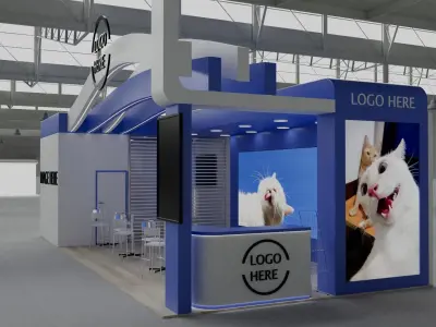 Exhibition Stand 03 5m x 11m 3D model