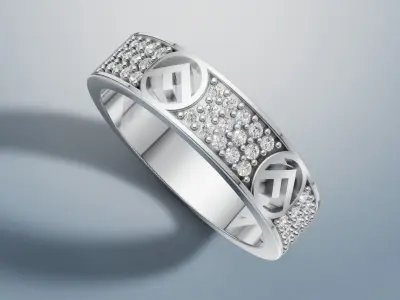 Ring F endi 3D print model C 57 3D print model