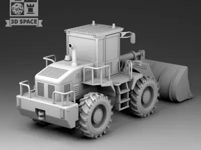 front loader 3D print model
