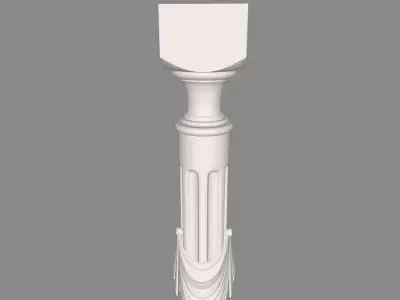 Pillar 002 3D Model 3D print model