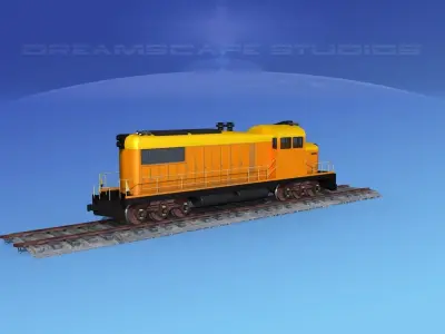Diesel Locomotive V10 3D model