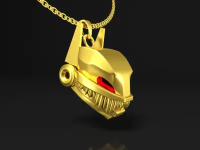 Tiger Head Pendant  3D model