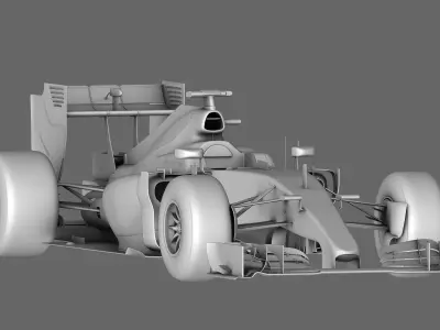 F1 Mercedes AMG W06 Season 2015 3D model
