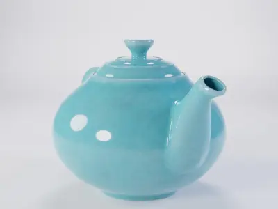Le Creuset Traditional Teapot Low-poly 3D model