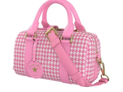 Dior Groove mini Bag Pink Low-poly 3D model