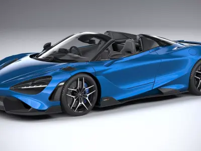 McLaren 765LT Spider 2022 3D model