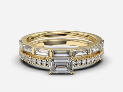 engagement ring 3D print model 35