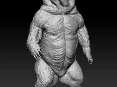 Big Bear Statue 3D model