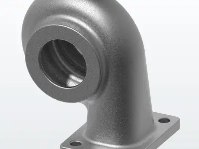 Cast Iron Turbine Housing 3D print model