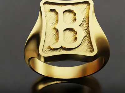 Boston Red Sox Baseball Fans Rings  3D print model