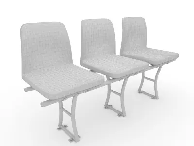 Stadium Seats 2 3D model