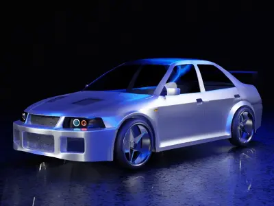 Mitsubishi Motors Lancer Evo 6 Model 3D model