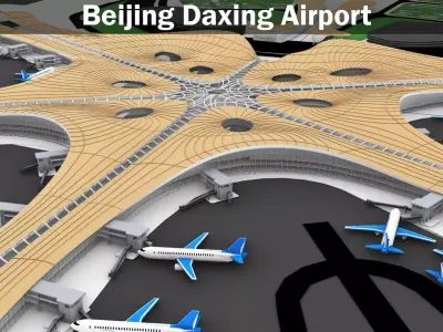 Beijing Daxing International Airport 3D model