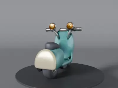 scooter statue 3D model
