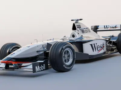 Mclaren 1998 - MP4-13 Low-poly 3D model