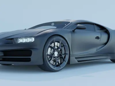 BUGATTI CHIRON CARBON FIBER 3D model