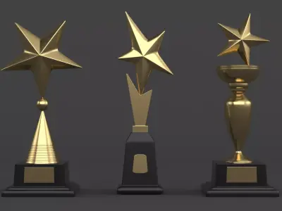 Trophy Cups 3D model 63