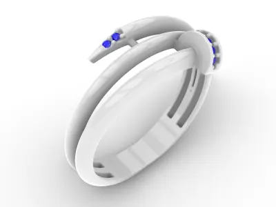 Jewelry Diamond Ring Model RG86 Free 3D print model