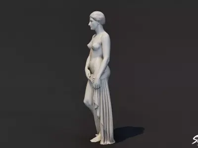 Aphrodite Statue Low-poly 3D model