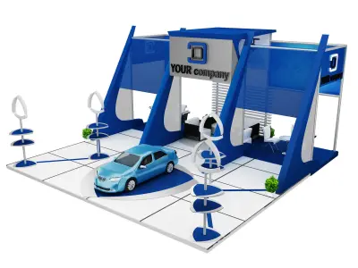 Booth Exhibition Stand a588b  3D model