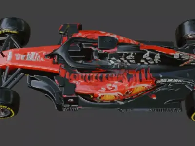 Formula 1 Racing Car 3D model