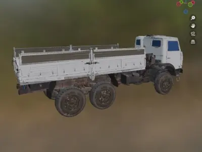 Cargo Truck Low-poly 3D model by ndt5292 from CGTrader