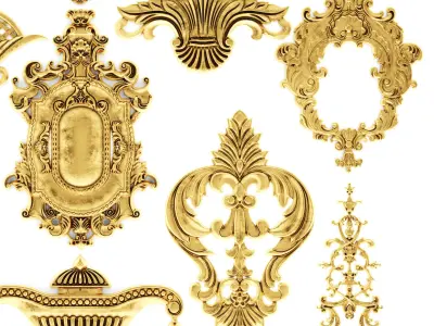 Cartouches SET 31 3D model