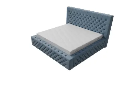 Set Of King Size Lux Chester Beds 3D model