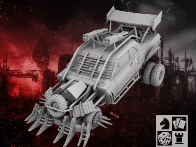 Mad car 2 3D print model