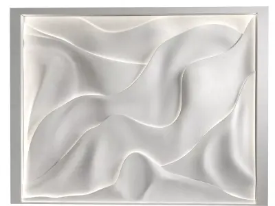 Decorativ panel wave 24 3D model