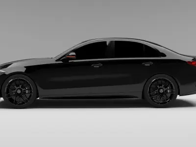 Mercedes Benz C Class HQ Interior 3D model