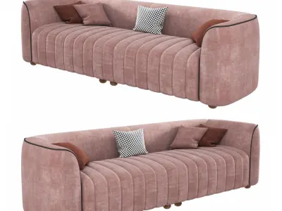 Leathaire Luxury Designer Sofa 3D model