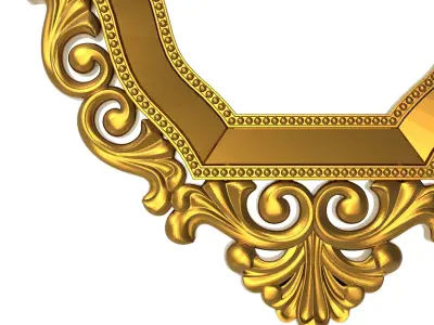 carved frame 3D model 43