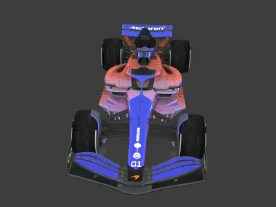 McLaren Formula 1 Team Race Car Victory pubg Low-poly 3D model